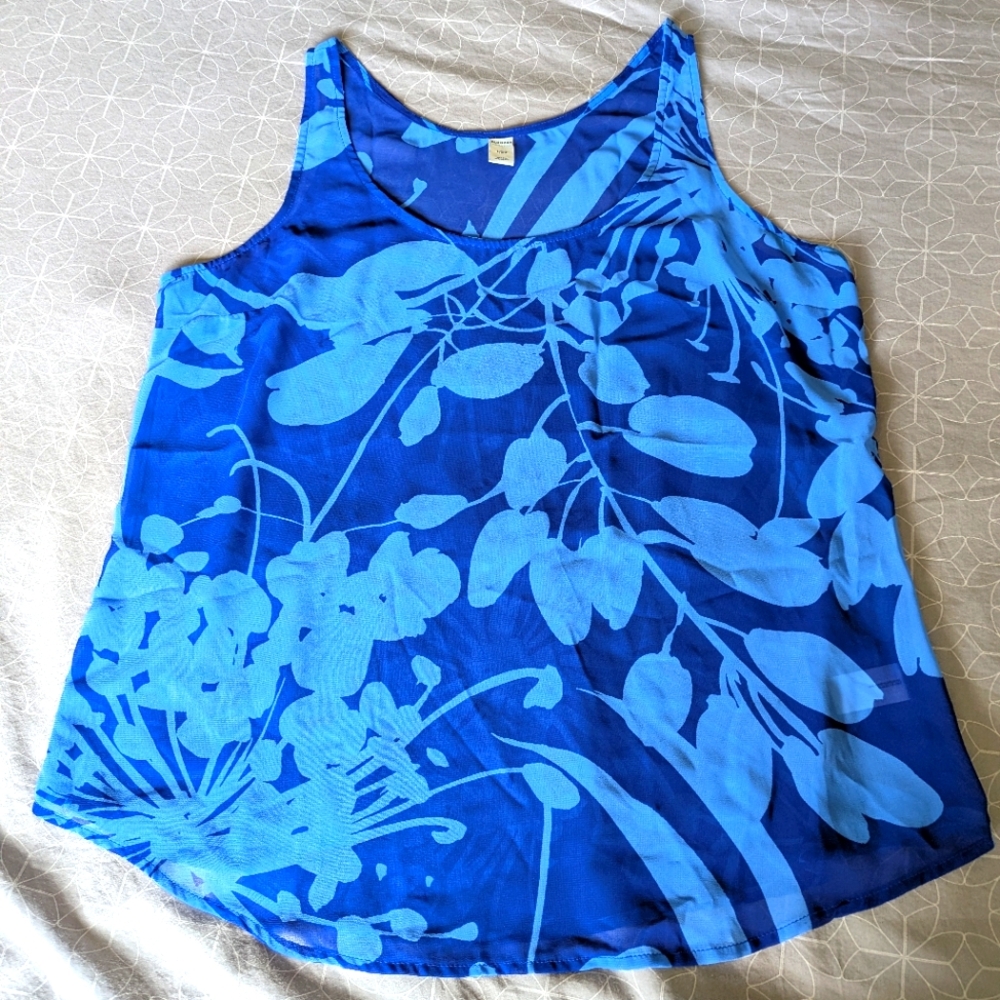 Floral Blue Women's Top